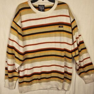 Vintage Southpole Striped Knit Sweater Men's XL Y2K Hip Hop Streetwear